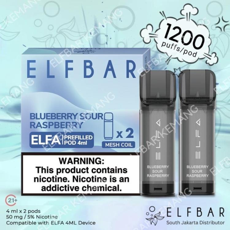 ELFBAR ELFA PREFILLED POD BLUEBERRY SOUR RASPBERY